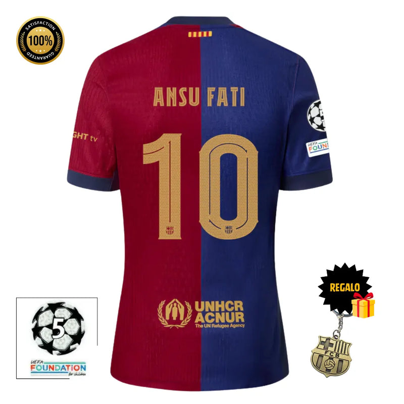 #10 ANSU FATI Camiseta Hombre Primera Equipación 24/25 FC Barcelona