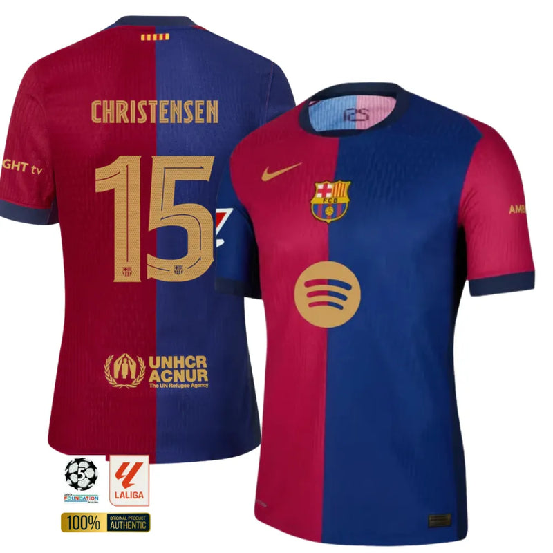 #15 CHRISTENSEN Camiseta Hombre Primera Equipación 24/25 FC Barcelona