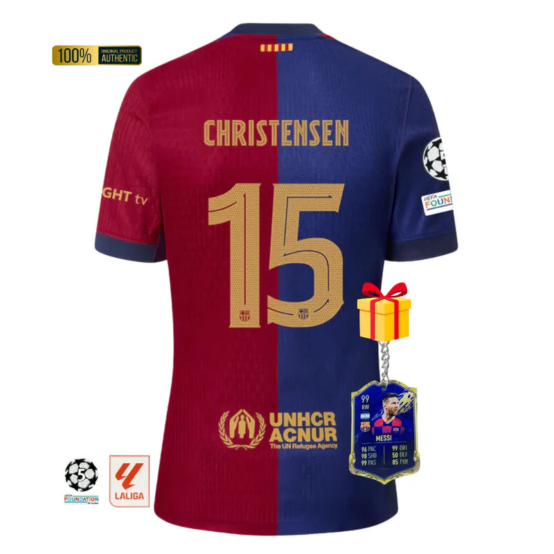 #15 CHRISTENSEN Camiseta Hombre Primera Equipación 24/25 FC Barcelona