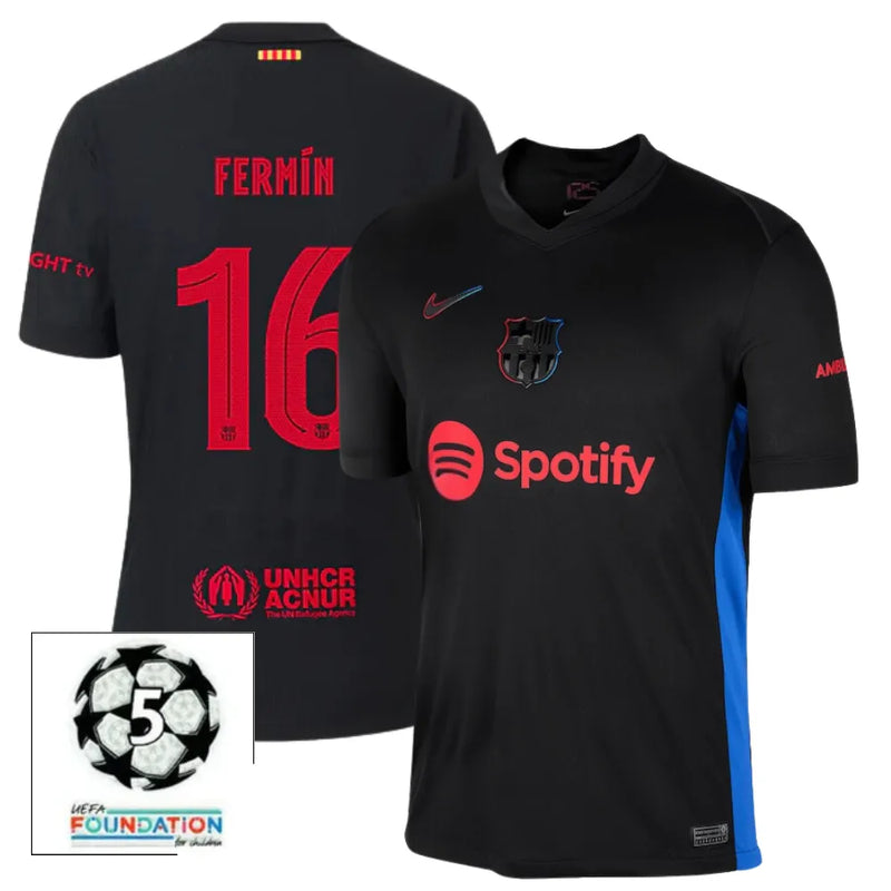 #16 FERMÍN Camiseta Hombre Segunda Equipación 24/25 FC Barcelona