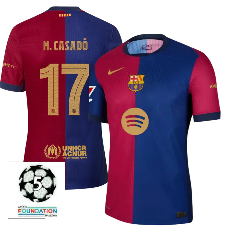 #17 M. CASADÓ Camiseta Hombre Primera Equipación 24/25 FC Barcelona