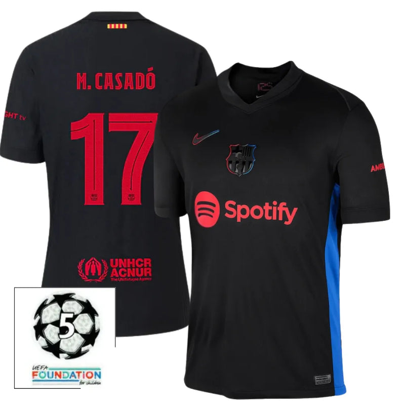 #17 M. CASADÓ Camiseta Hombre Segunda Equipación 24/25 FC Barcelona