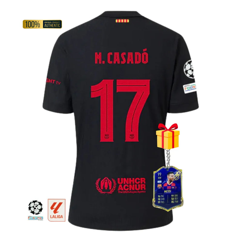 #17 M. CASADÓ Camiseta Hombre Segunda Equipación 24/25 FC Barcelona