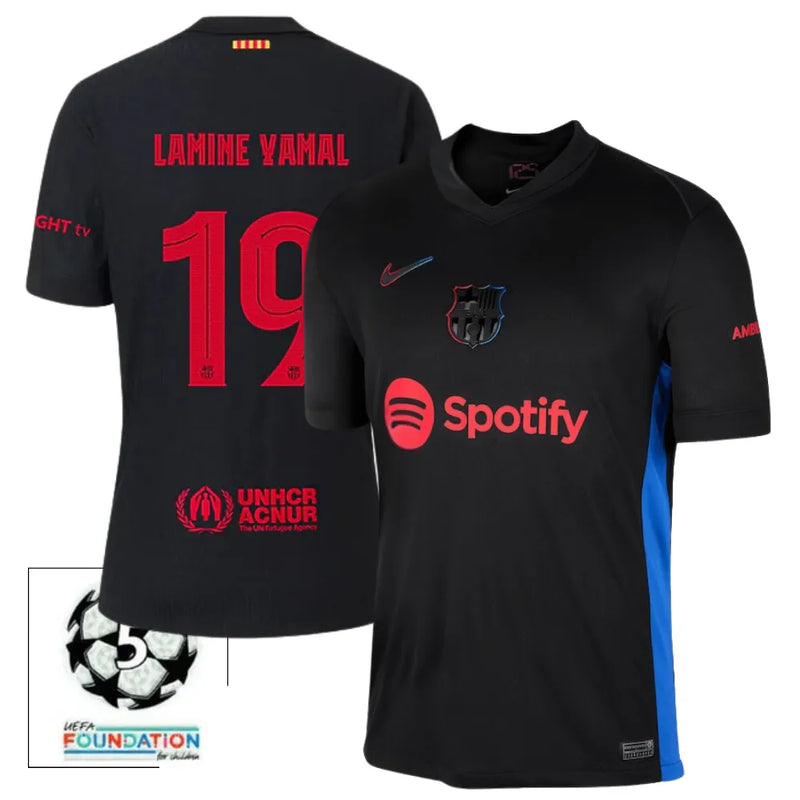 #19 LAMINE YAMAL Camiseta Hombre Segunda Equipación 24/25 FC Barcelona