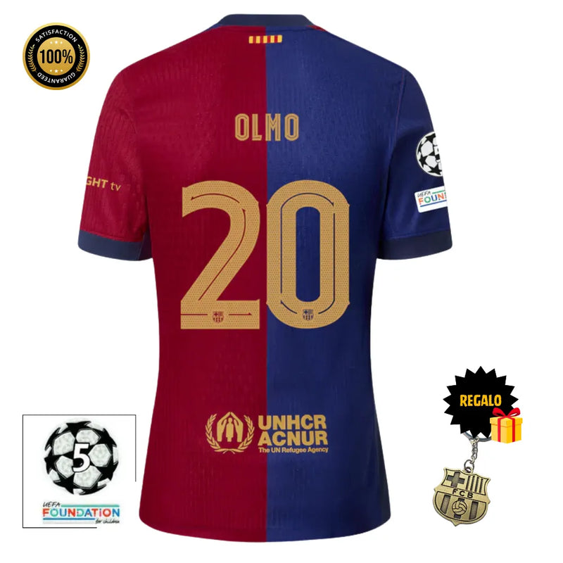 #20 OLMO Camiseta Hombre Primera Equipación 24/25 FC Barcelona