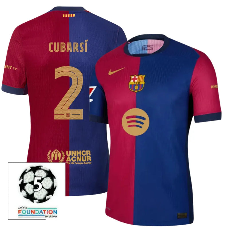 #2 CUBARÍ Camiseta Hombre Primera Equipación 24/25 FC Barcelona