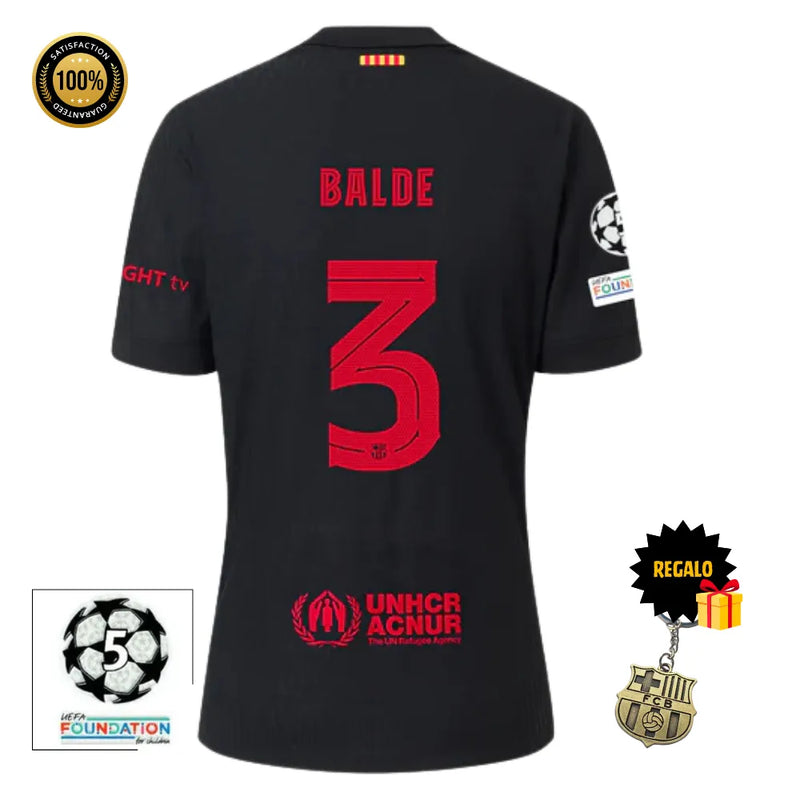 #3 BALDE Camiseta Hombre Segunda Equipación 24/25 FC Barcelona