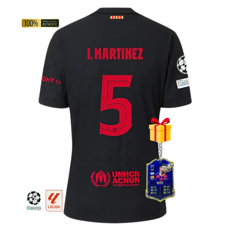 #5 I. MARTINEZ Camiseta Hombre Segunda Equipación 24/25 FC Barcelona